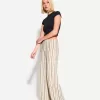 pantalones anchos Cream