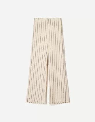 pantalones anchos Cream