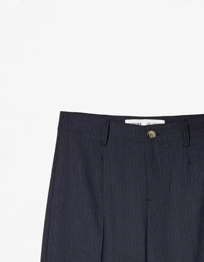 pantalones anchos Navy