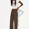 pantalones anchos Brown