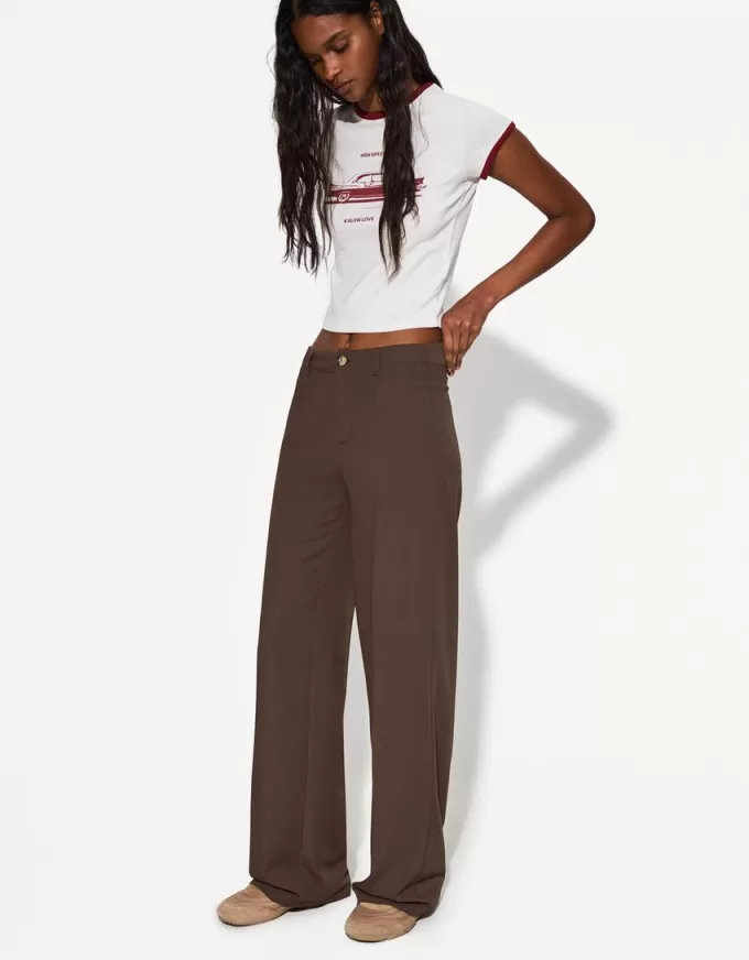 pantalones anchos Brown