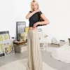 pantalones anchos Cream