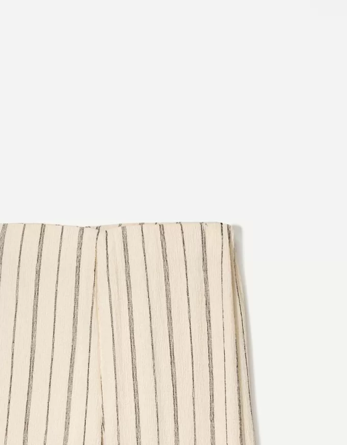 pantalones anchos Cream