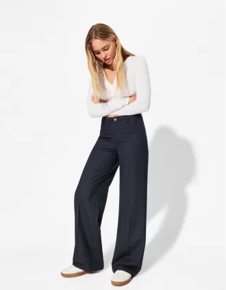 pantalones anchos Navy