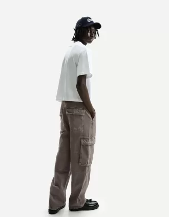 pantalones cargo holgados Grey