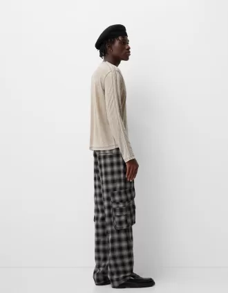 pantalones cargo holgados Grey