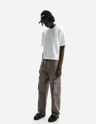 pantalones cargo holgados Grey