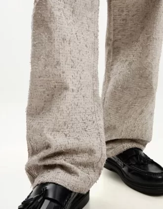 pantalones con corte globo Grey
