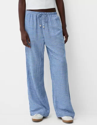 pantalones cuadros vichy Blue