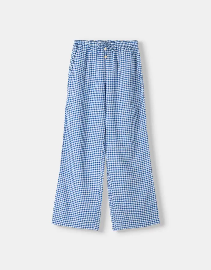 pantalones cuadros vichy Blue