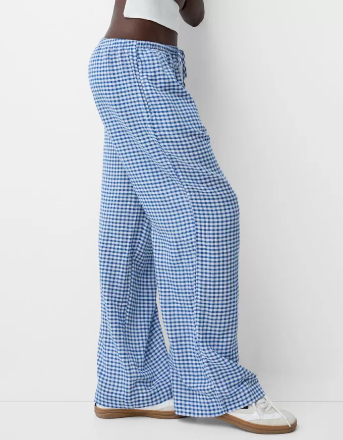 pantalones cuadros vichy Blue