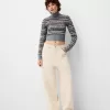 pantalones de carpintero de sarga Cream