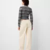 pantalones de carpintero de sarga Cream