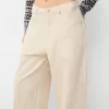 pantalones de carpintero de sarga Cream