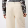 pantalones de carpintero de sarga Cream