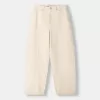 pantalones de carpintero de sarga Cream