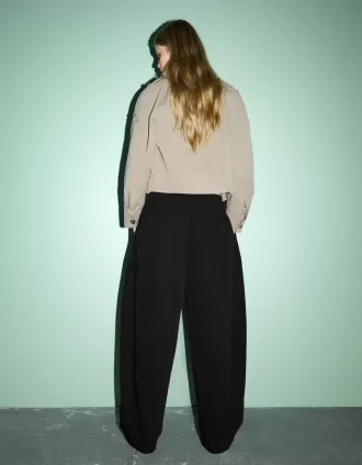 pantalones de chándal barril Black