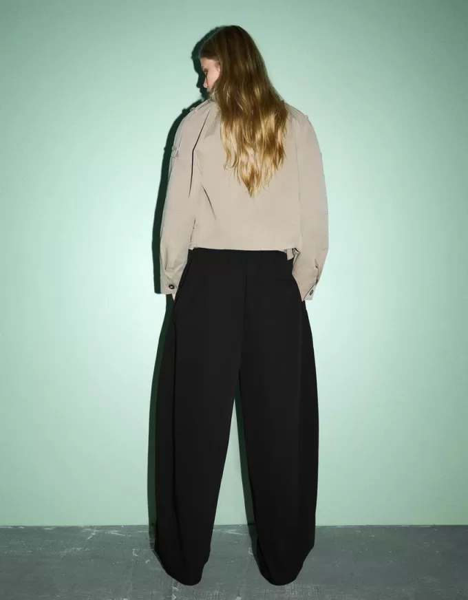 pantalones de chándal barril Black