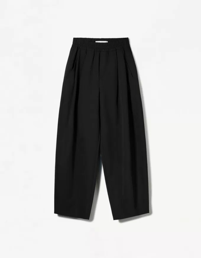 pantalones de chándal barril Black