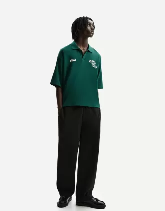 pantalones de chándal holgados Black
