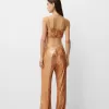 pantalones de lentejuelas Brown