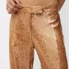 pantalones de lentejuelas Brown