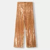 pantalones de lentejuelas Brown