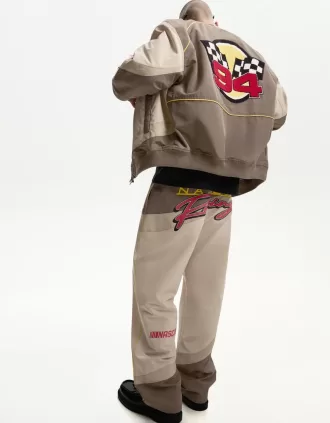 pantalones deportivos holgados Nascar Brown