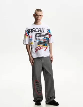 pantalones holgados nascar Grey