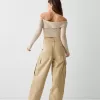 pantalones skater cargo de sarga Beige