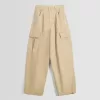 pantalones skater cargo de sarga Beige