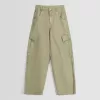 pantalones skater cargo de sarga Khaki