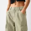 pantalones skater cargo de sarga Khaki