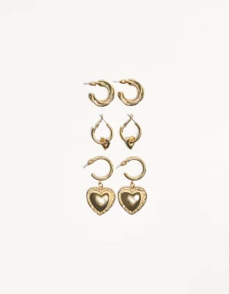 paquete de 3 pendientes Gold