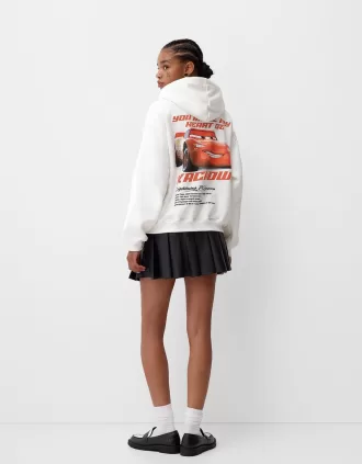 sudadera con capucha coches White