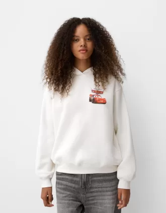 sudadera con capucha coches White