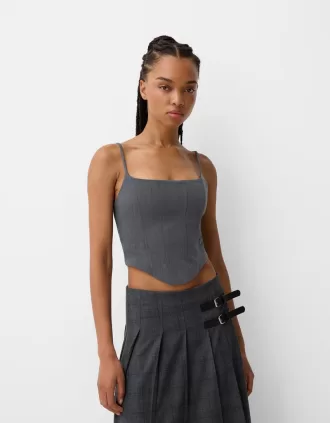 top corsé Grey