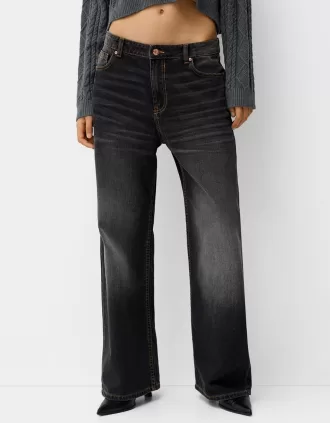 vaqueros holgados Black