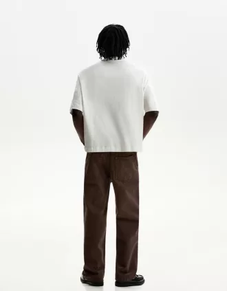 vaqueros holgados Brown