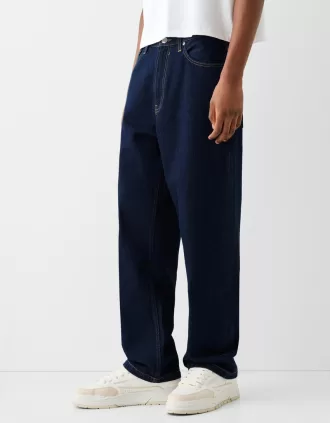 vaqueros holgados Navy