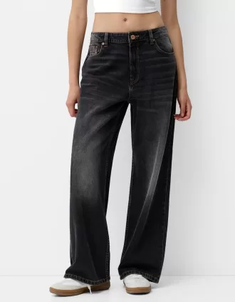 vaqueros holgados Black