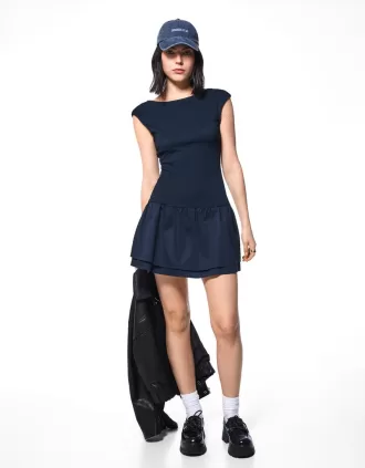 vestido bengalina Dark blue